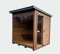 Vitre maxi (1950x1850) pour sauna box Stockholm de Pure Sauna&Spa HD